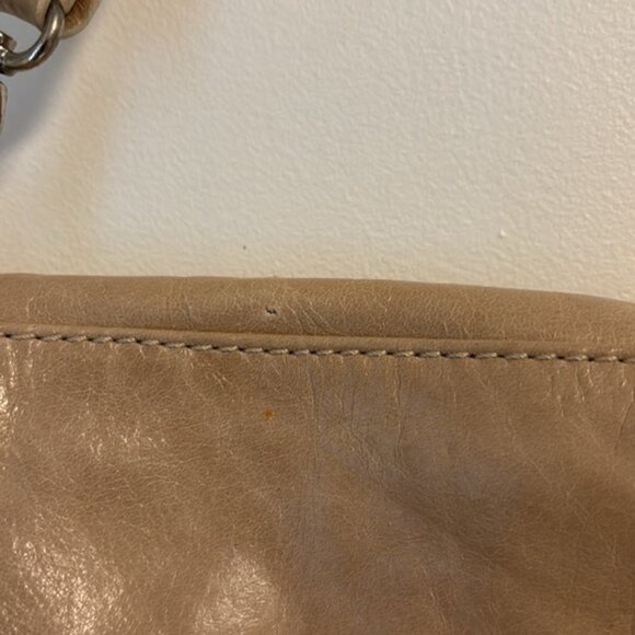 GIANNI CHIARINI 100% LEATHER SHOULDER LEATHER BAG MADE IN ITALY cream colour - Picture 6 of 12